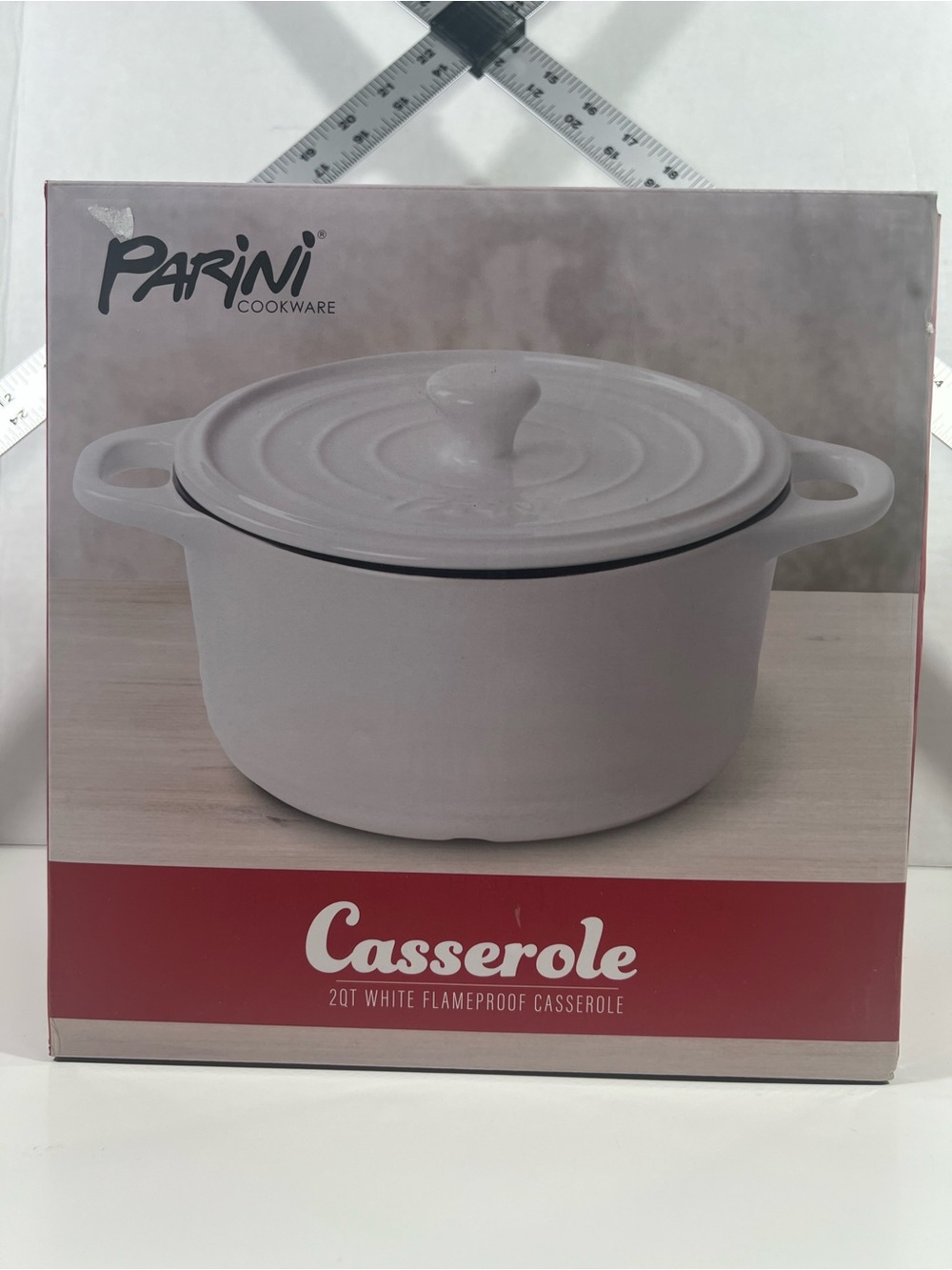 Parini Cookware 2 QT White Flameproof Casserole!